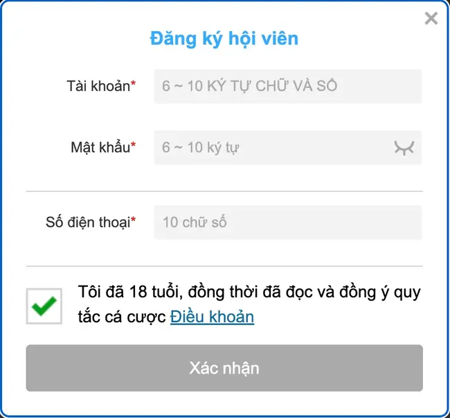Cách Đăng Ký Tài Khoản KUBET79